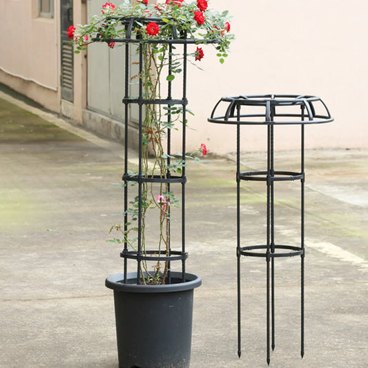 41-Inch Garden Trellis – Mushroom Top Trellis for Climbing Plants & Outdoor Pots