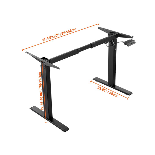 VEVOR Electric Standing Desk Frame – Ergonomic DIY Workstation Base for Home & Office