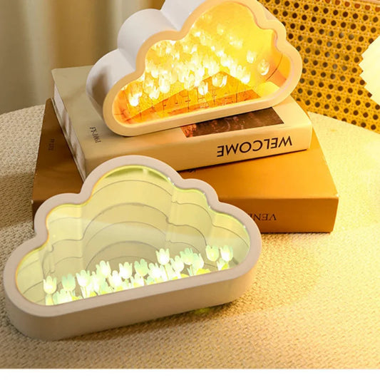 Handmade DIY Tulip Flower Sea Night Lamp