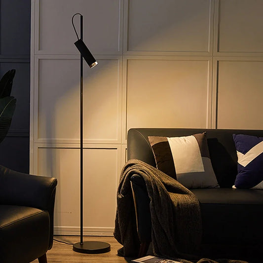 Modern Minimalist LED Adjustable Floor Lamp – Sleek Interior Light for Bedroom, Sofa & Living Room