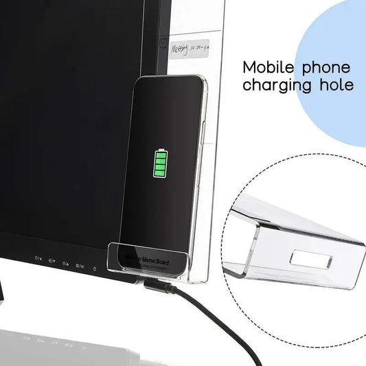 1pc Computer Monitor Memo Board – Message Note Clip for Home Office Desk Accessories & Organization