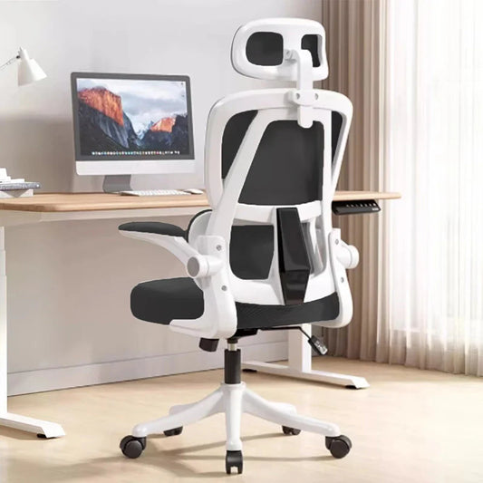 Ergonomic Office Chair – Adjustable High Back Mesh Chair with Lumbar Support and Flip-Up Arms