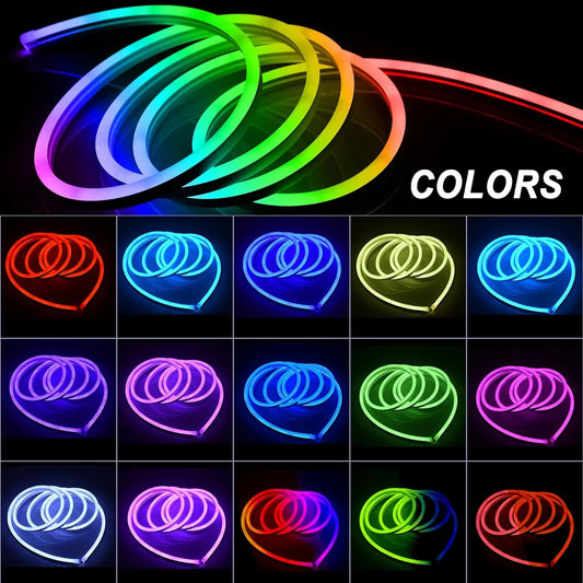 30M/20M Mexllex RGB Neon Light Strip – Waterproof LED Strip with APP & Remote Control, Music Sync for Indoor & Outdoor Decor