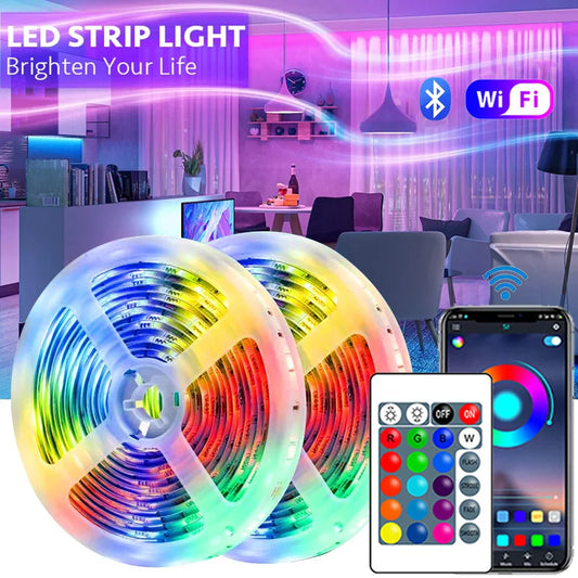 USB RGB 5050 LED Strip Lights – 1M–30M Music Sync with App Control