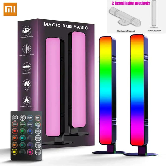 Xiaomi RGB Pickup Night Light – Music Rhythm LED Light Bar with USB & Remote Control for Gaming and Kids’ Decor