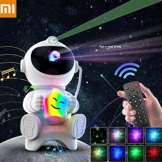 Xiaomi Astronaut Projector Night Light – LED Galaxy Stars & Nebula Lamp for Kids’ Room & Gaming Decor