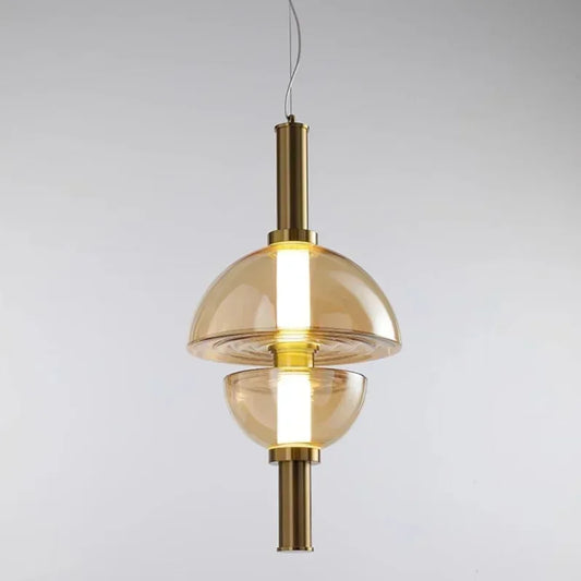 Nordic Designer Glass Chandelier – Minimalist Pendant Lamp for Dining Rooms, Bedrooms & Office Spaces