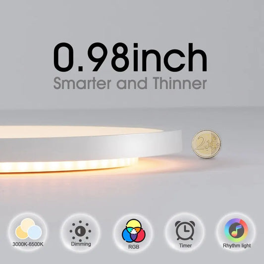 BENEWTON Tuya Ceiling Lamp – RGB Smart LED Room Decor Light with App & Voice Control for Alexa & Google