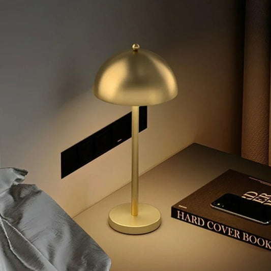 Mushroom All-Copper LED Desk Lamp – 3 Color Tones for Warm Ambient Decoration
