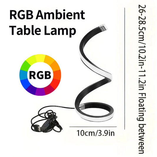 White RGB LED Table Lamp
