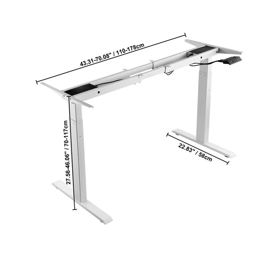 VEVOR Electric Standing Desk Frame – Ergonomic DIY Workstation Base for Home & Office