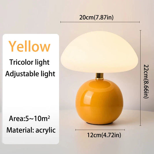 Mushroom USB Table Lamp – Cute Decorative Night Light for Bedroom & Desk