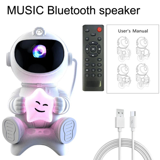 Xiaomi Astronaut Projector Night Light – LED Galaxy Stars & Nebula Lamp for Kids’ Room & Gaming Decor