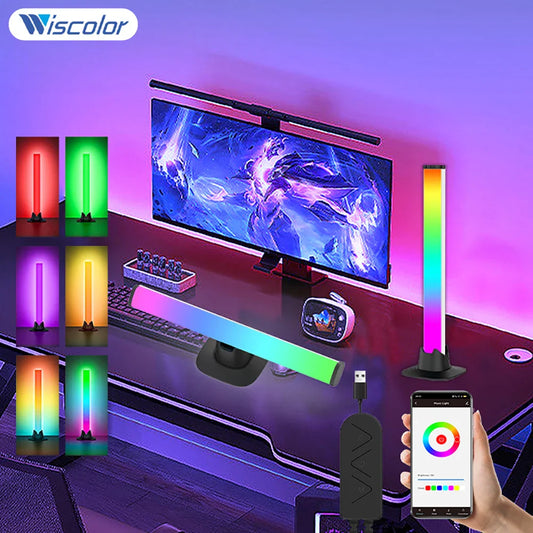 USB LED Music Sync Pickup Light Bar – RGB Rhythm Ambient Mood Light with APP Control for Gaming, Desktop & TV Backlight