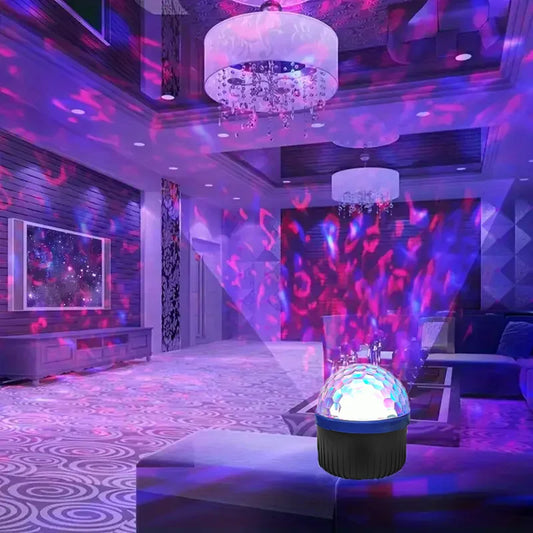 Rotating Water Wave Ambient Lighting Projector – Multi-Color Northern Lights Party & Decorative Space Light