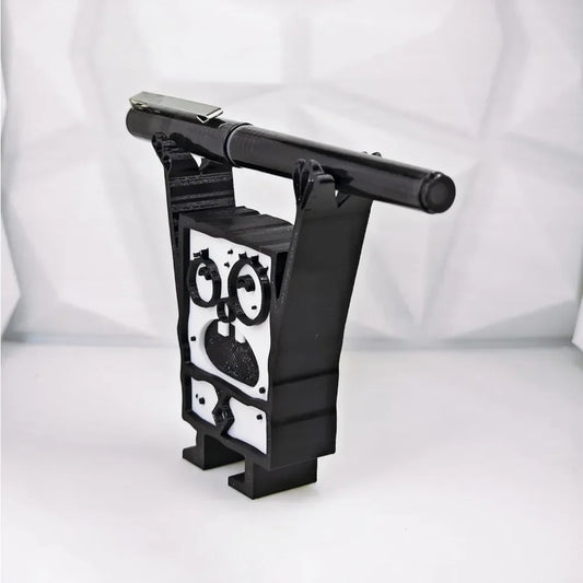 Creative Cute Doodle Bob Pen Holder – Black & White Desk Display Decoration for Pen Storage