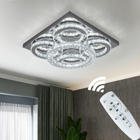 K9 Crystal Ceiling Light – Luxury LED Chandelier for Home Decor