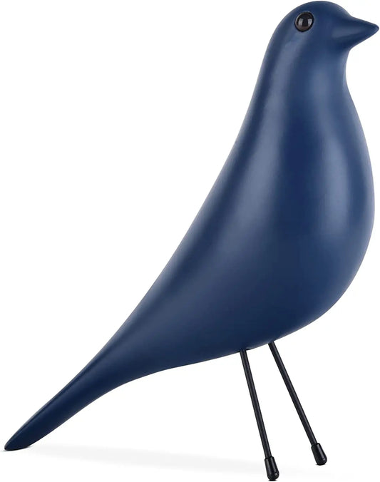 Black Bird Figurine – Resin Bird Statue Sculpture, Modern Minimalist Decorative Ornament for Living Room, Bedroom, or Office