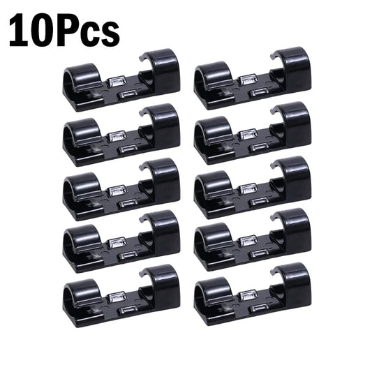1–60Pcs Self-Adhesive Cable Clips Organizer