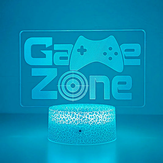 3D LED Gaming Table Lamp – Game-Themed Night Light for Kids & Gaming Room Decor