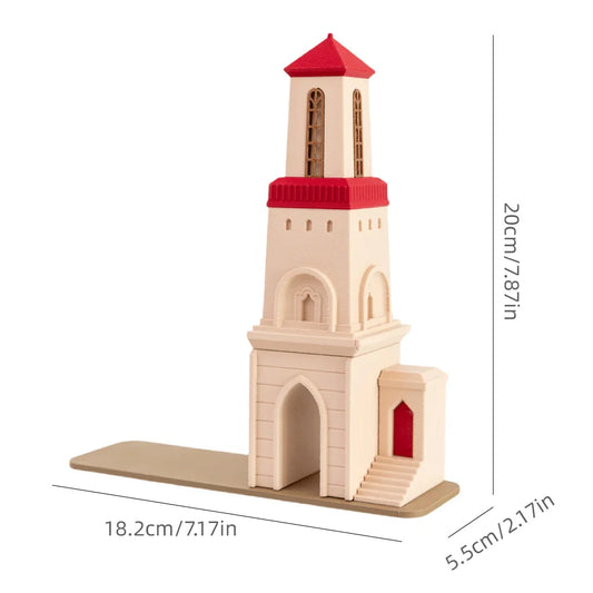 Vintage Castle Bookend – Decorative Desktop Book Holders for Home, Office & Study Shelf Organization