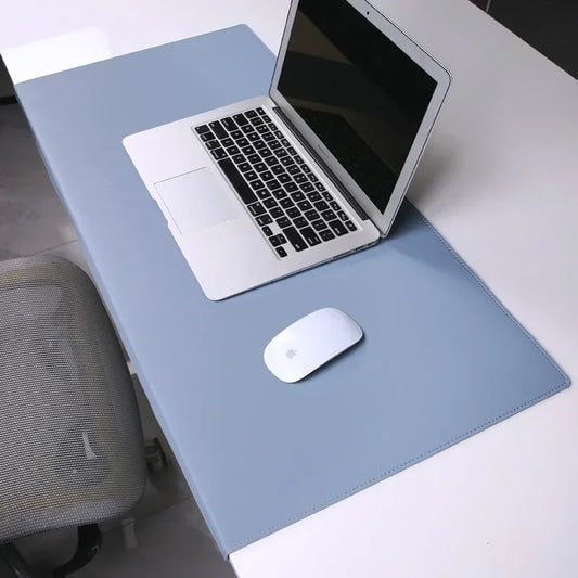 Folding Large PU Leather Mouse Pad – Desk Mat with Elbow & Wrist Guard for Office, Laptop, and Gaming Use