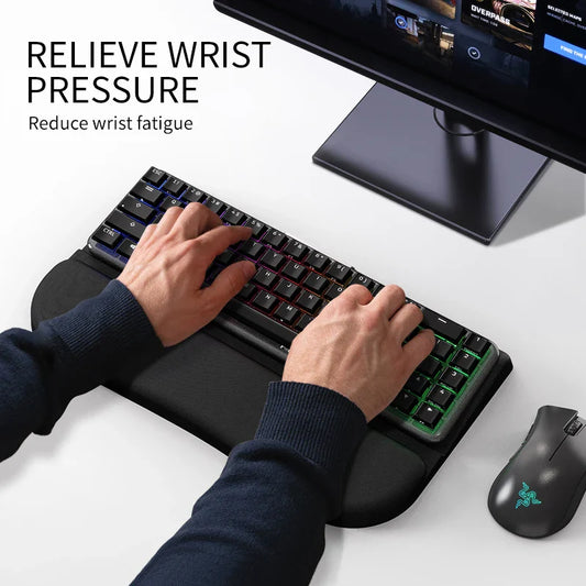 Memory Foam Keyboard Wrist Rest – Soft Support Pad for Typing & Gaming Comfort