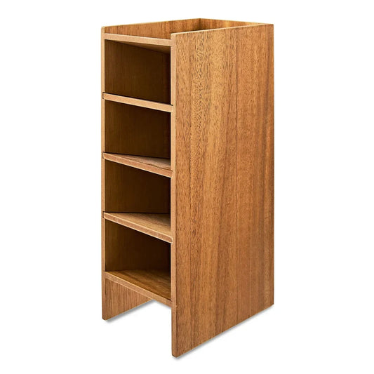 Wooden Pencil Tower Desk Organizer – 5-Level Vertical Storage for Writing Instruments & Office Essentials
