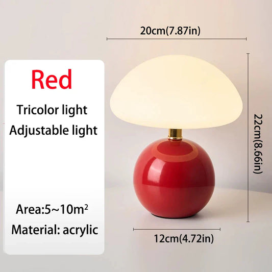 Mushroom USB Table Lamp – Cute Decorative Night Light for Bedroom & Desk