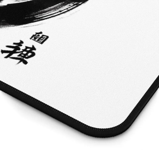 Desk Mat with Chinese & Japanese Traditional Kanji Calligraphy – Mouse Pad & Office Decor Accessory for Zen Workspace