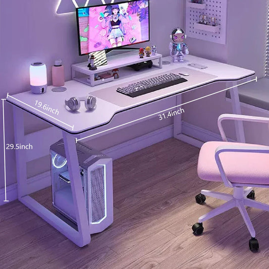 Modern Simple Gaming & Computer Desk – Wood Writing Table for Home, Office, or Student Use
