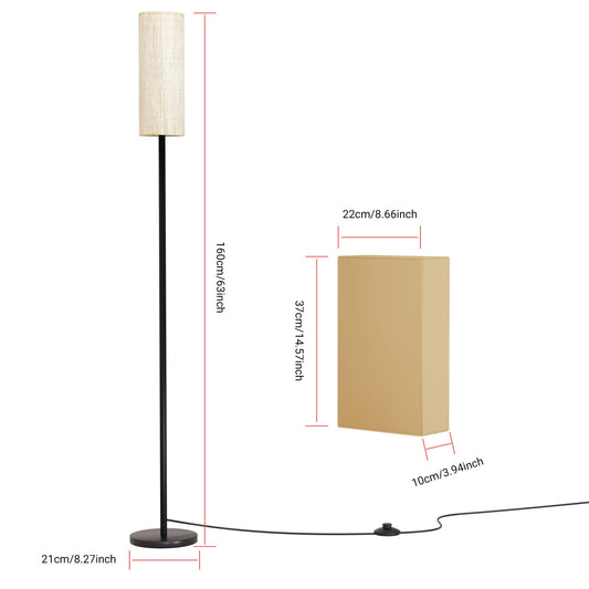 63-Inch Modern RGB Floor Lamp – Dimmable with Voice Control & Adjustable Warm Light