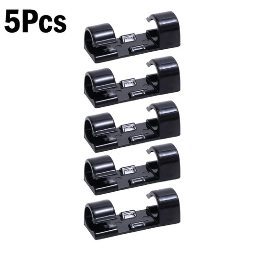 1–60Pcs Self-Adhesive Cable Clips Organizer